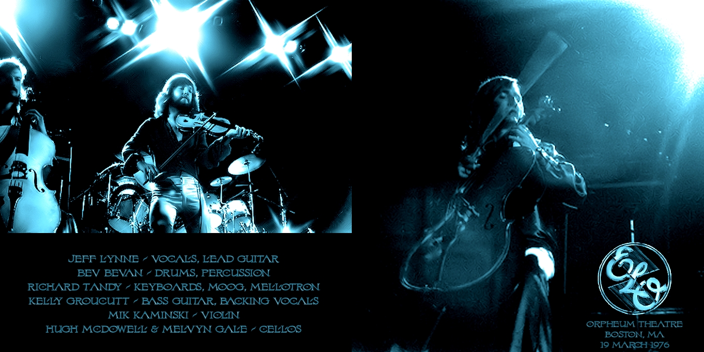 Electric Light Orchestra  Live In Boston : Front + Inlay alter